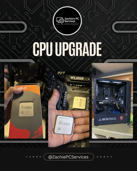 Desktop processor during CPU upgrade service